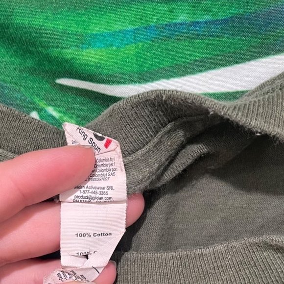 SMITHSONIAN Zoo Washington DC Small Green Brown Graphic Colorful Spring Tee - Picture 9 of 9